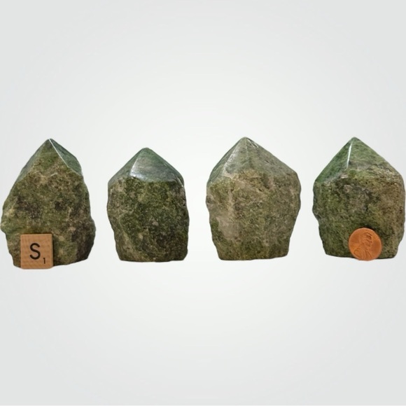 Jade Gemstone w/ Natural Markings of Brown Iron, or White Quartz (Small - 200g) - Picture 12 of 12